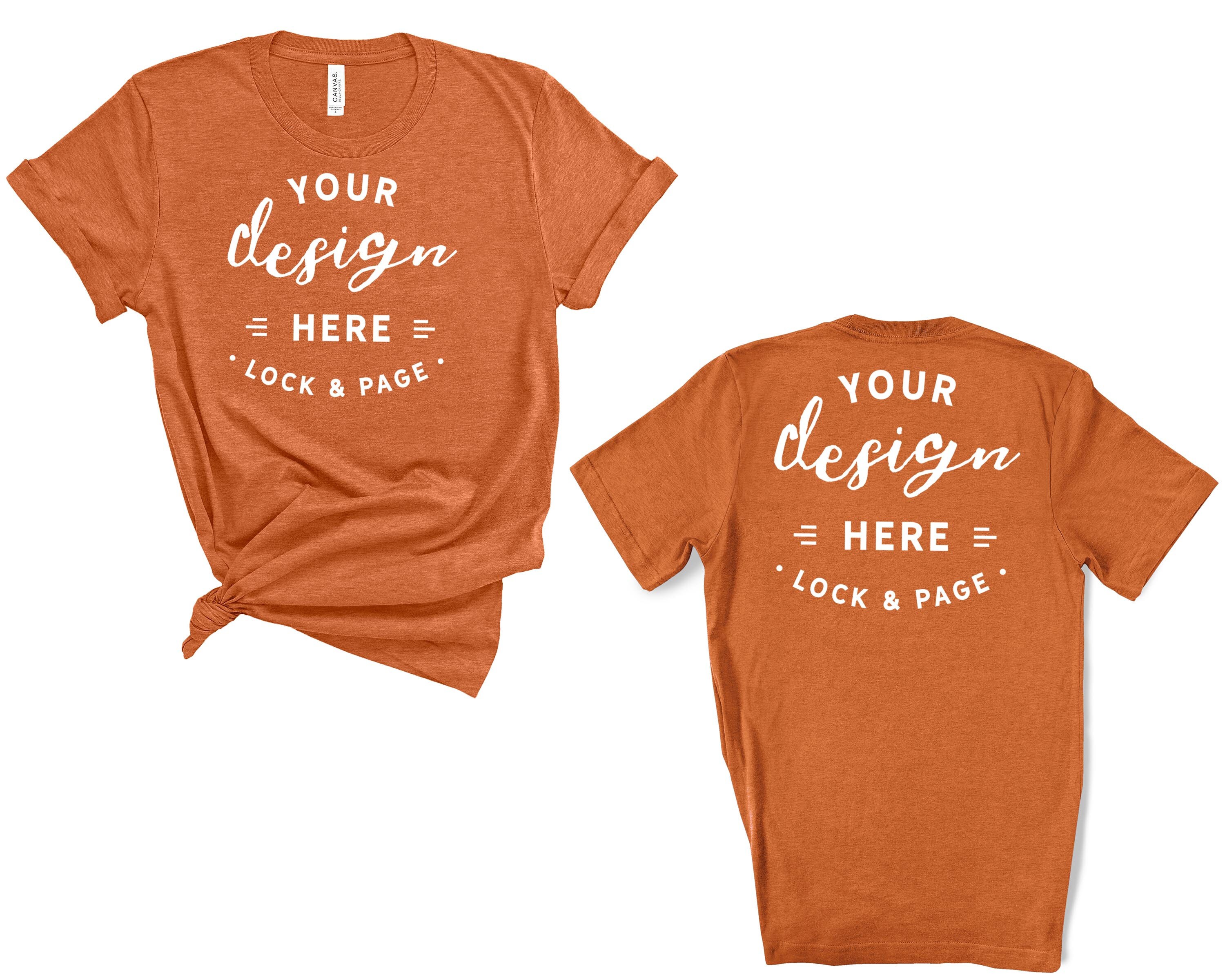 bella canvas heather autumn