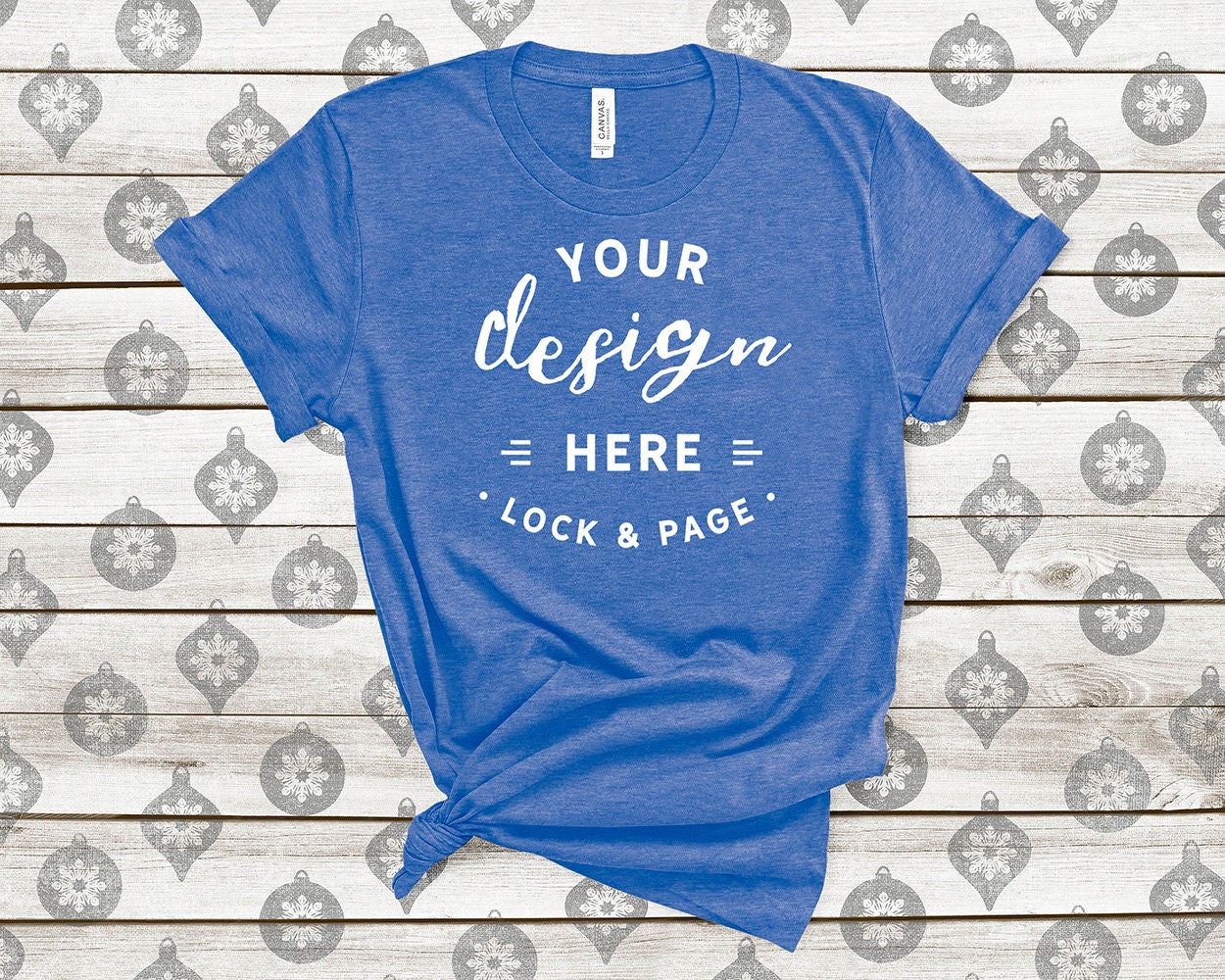 Download Heather Columbia Blue Bella Canvas 3001 Winter T-Shirt ...