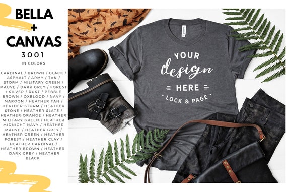 T Shirt Mockup Mega Bundle Fall Autumn Winter Bella Canvas Etsy