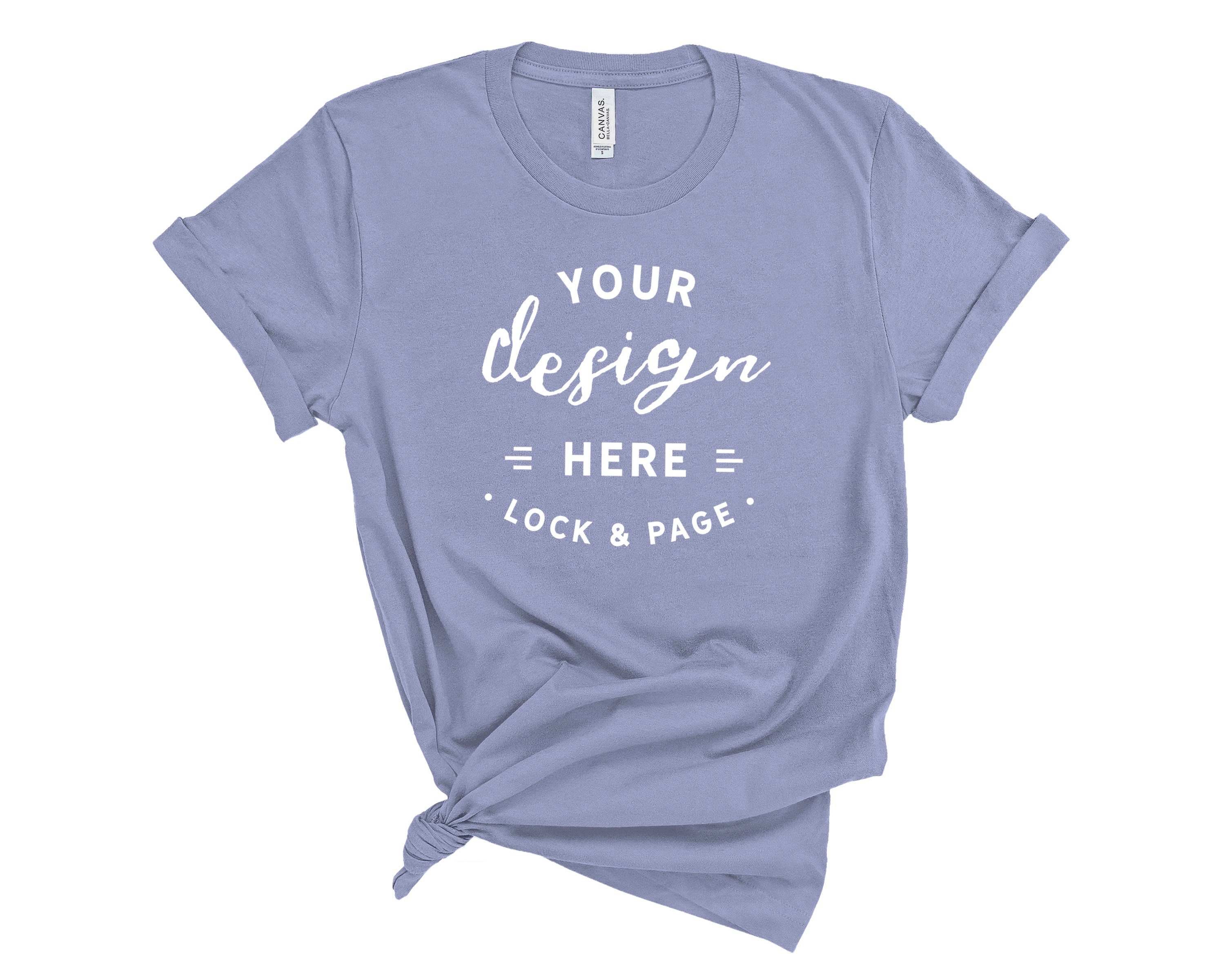 Lavender Blue Bella Canvas 3001 T Shirt 
