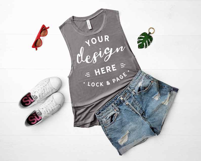 Download Bella Canvas 8803 Mockup Storm Muscle Tank Top Mockup ...