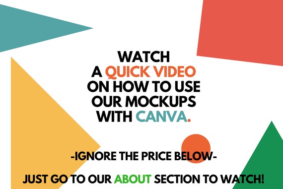 Download Using Our Mockups With Canva Video Tutorial Etsy