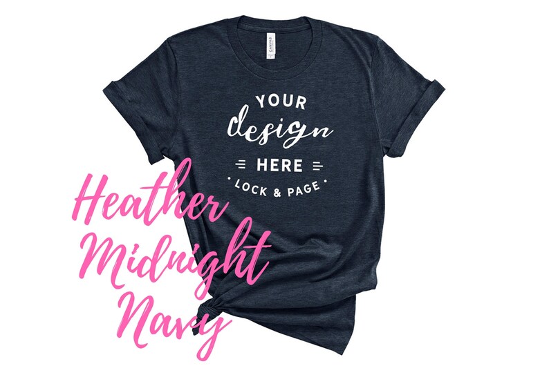 Download T-Shirt Mockup Bella Canvas 3001 Mega Bundle Multi Colors ...