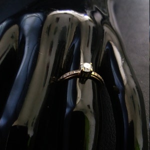 Vintage solitaire diamond ring