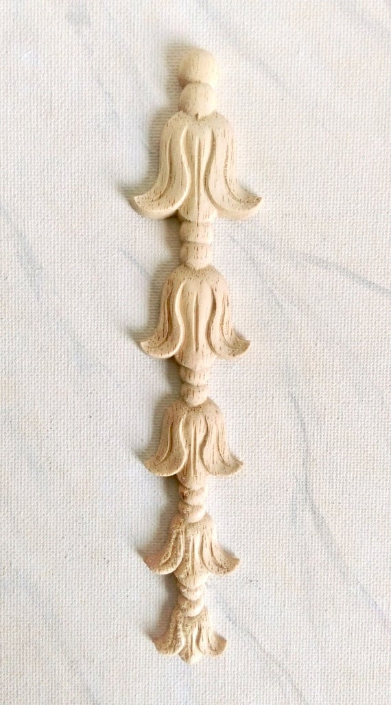 Items similar to Drop applique, furniture applique, wood onlay, furniture decoration, wood