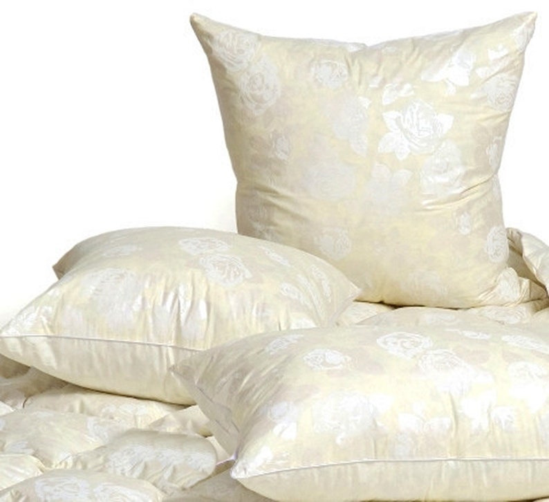 Down Feather Pillow Inserts Down Pillows Decorative Pillow Etsy