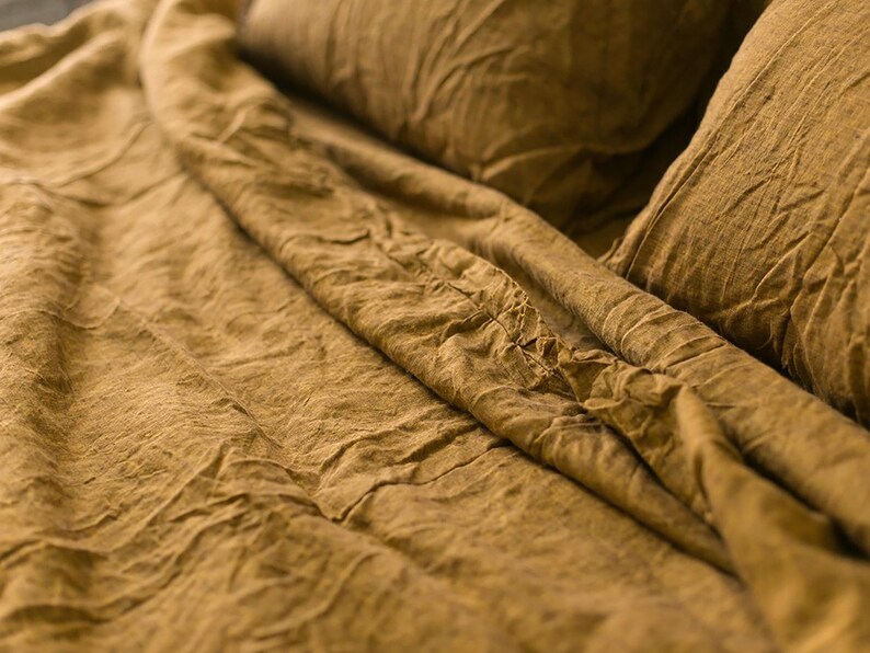 Bronze Linen DUVET COVER SET 3 pieces. Duvet cover 2 Etsy