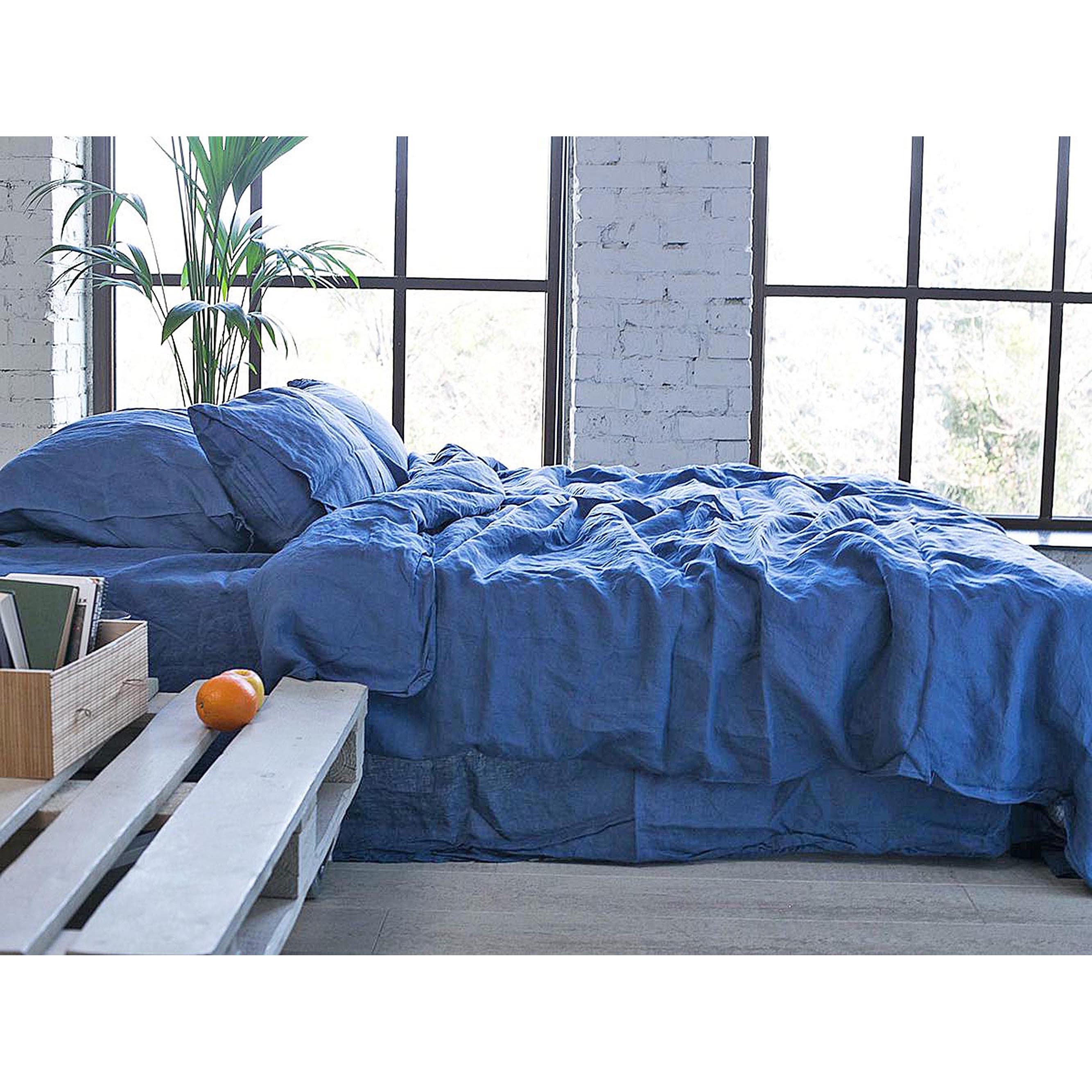 Duvet cover Organic Royal Blue Linen bedding duvet cover King Etsy