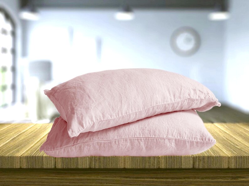 DUVET COVER Set in Light Pink. Linen Bedding Set 3 Pieces. Etsy