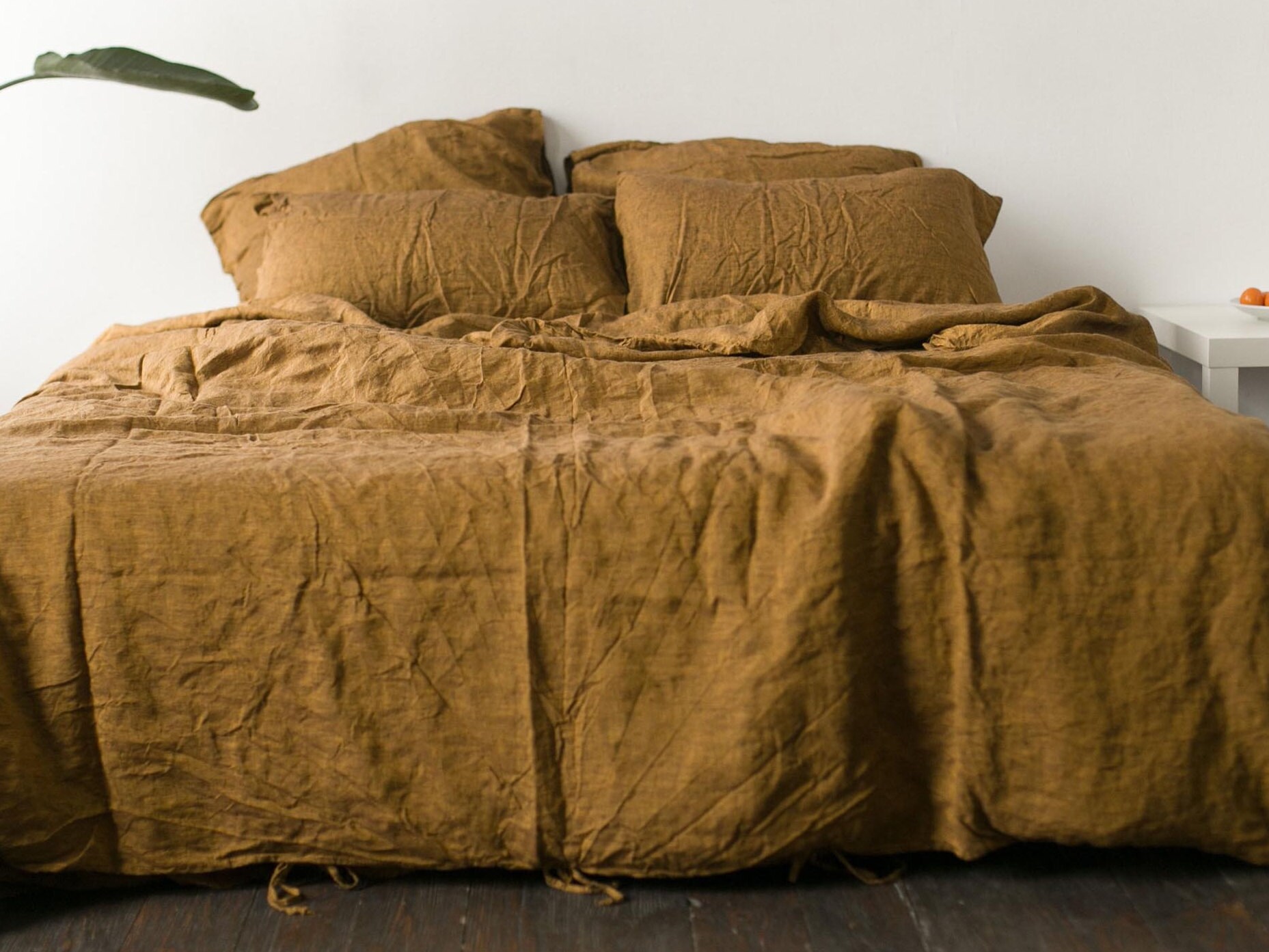 Bronze Linen DUVET COVER SET 3 pieces. Duvet cover 2 Etsy