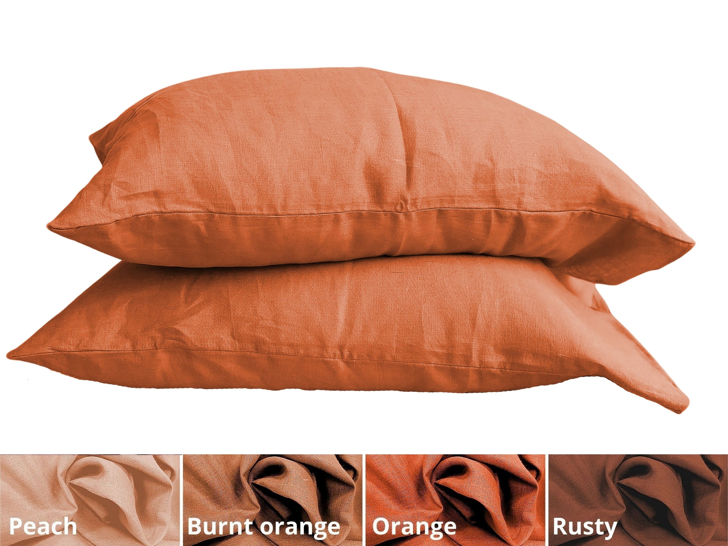 Linen PILLOWCASE with envelope closure. Pillow cover Color Etsy