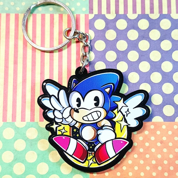 sonic the hedgehog keyring