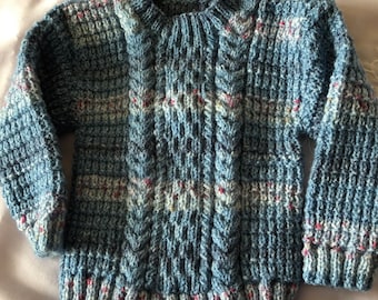 Blue/multi baby jumper