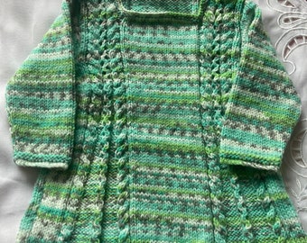 Green/multi baby tunic