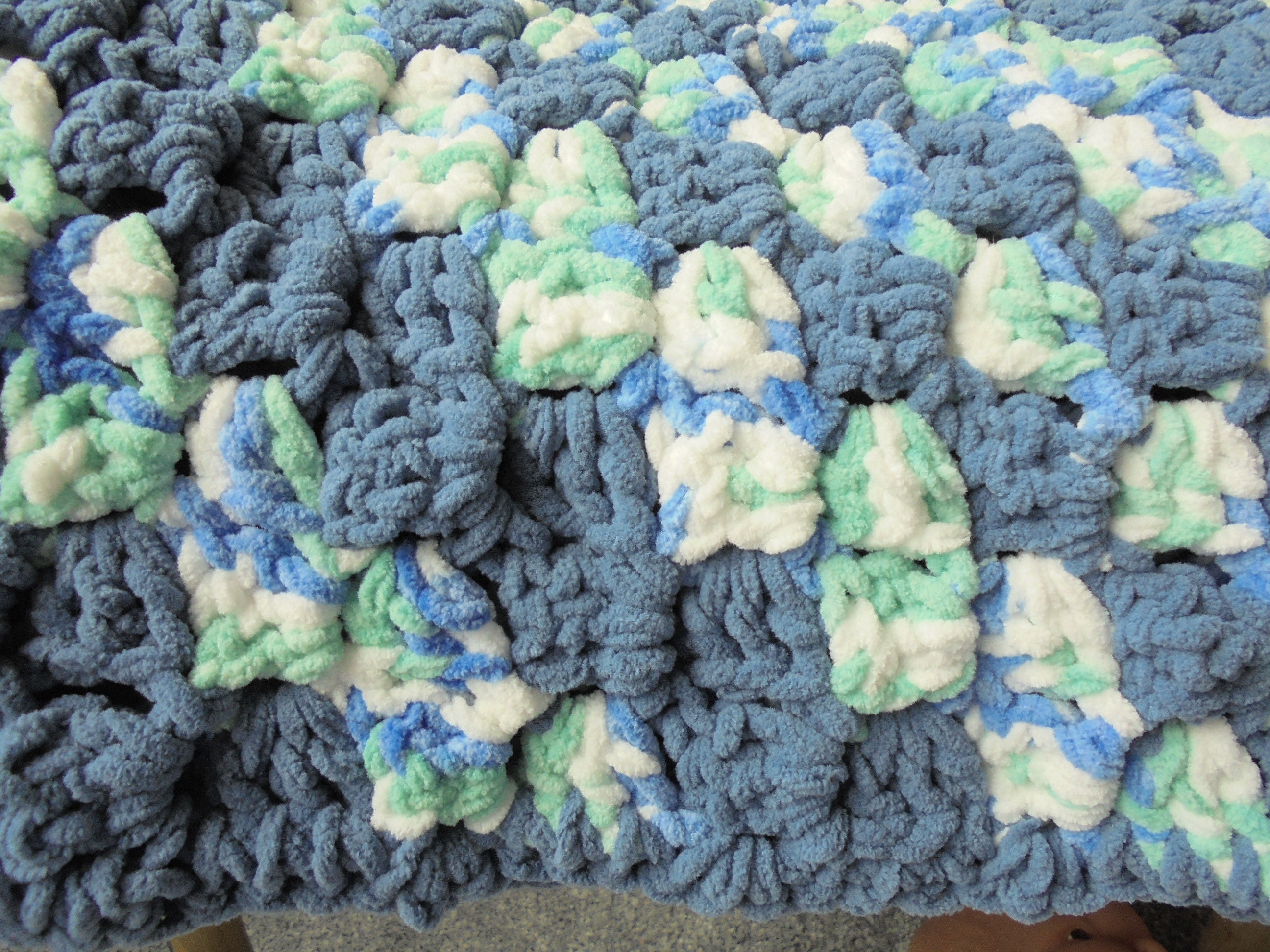 Super Chunky Hand Crocheted Super Soft Baby Blankets Knitted Etsy