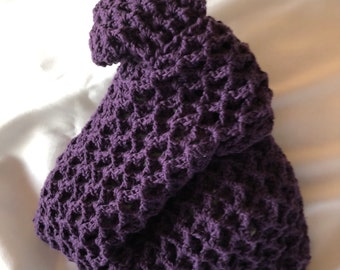 Crochet Purple Japanese Knot Bag