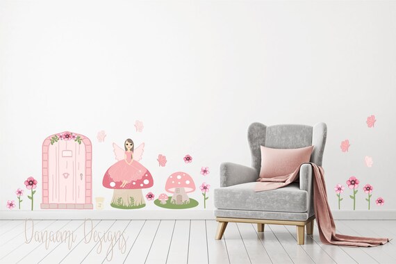 Fairy Garden Wall Decal Fabric