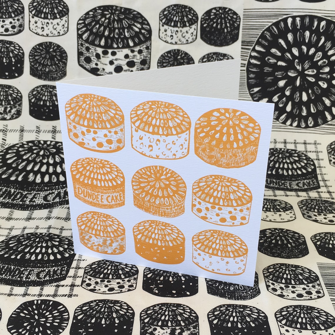 Dundee Cakes Greeting Card / Scottish Art / Dundee Delights / Etsy