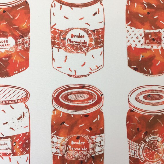9 Dundee Marmalade Greetings Card In Marmalade Orange Etsy