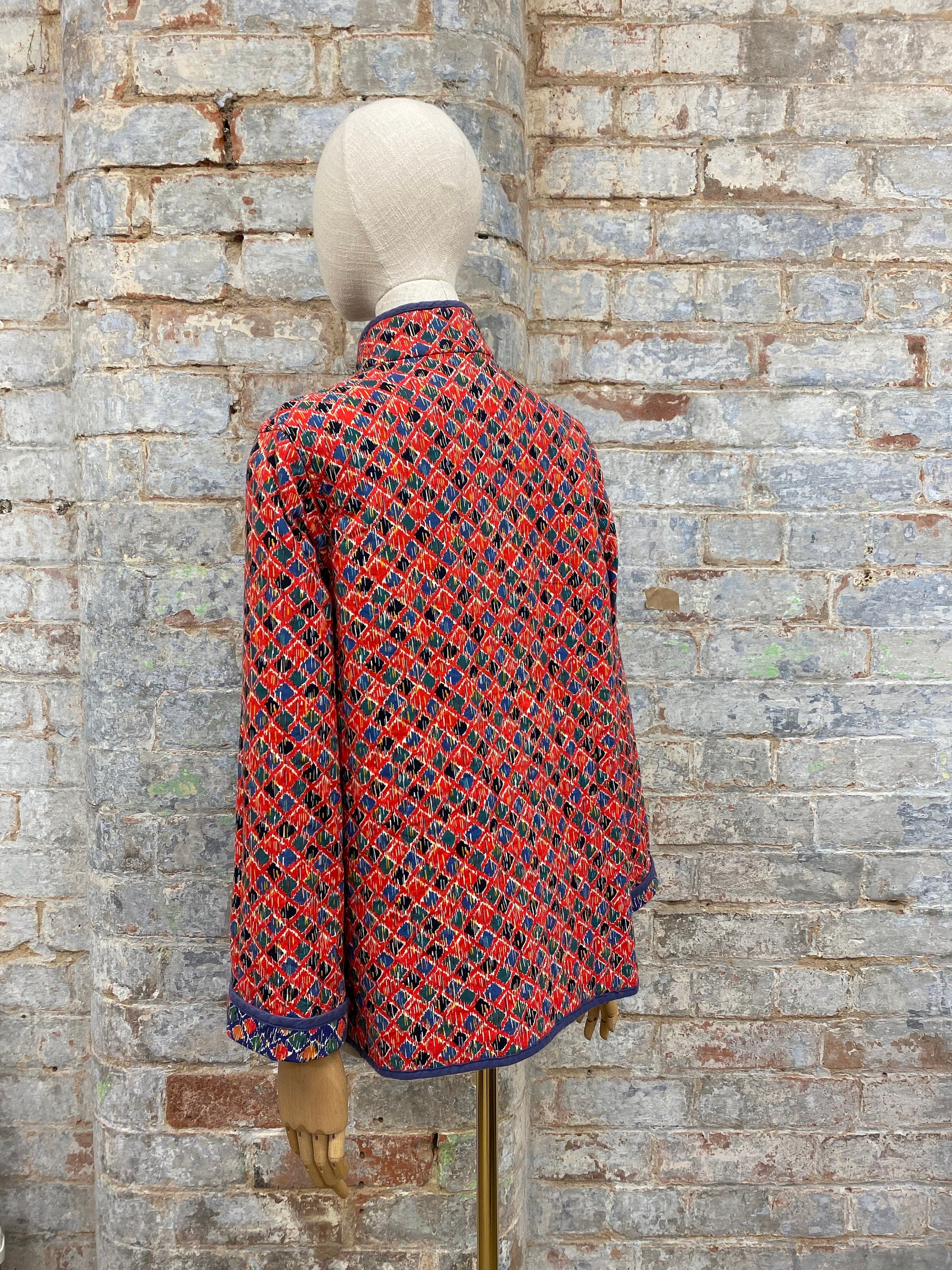 Vintage Padded Quilted Jacket Reversible Coat - Etsy
