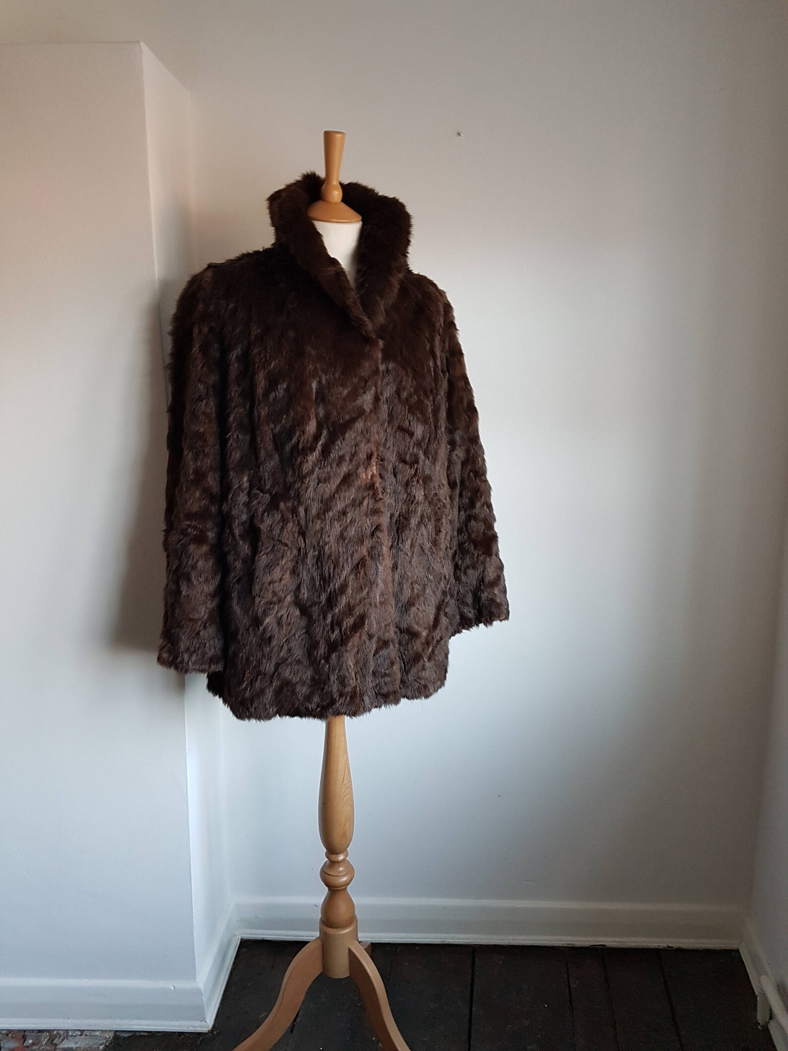 40's Fur Coat Jacket WW2 44 MEDIUM UK 1416 USA Etsy