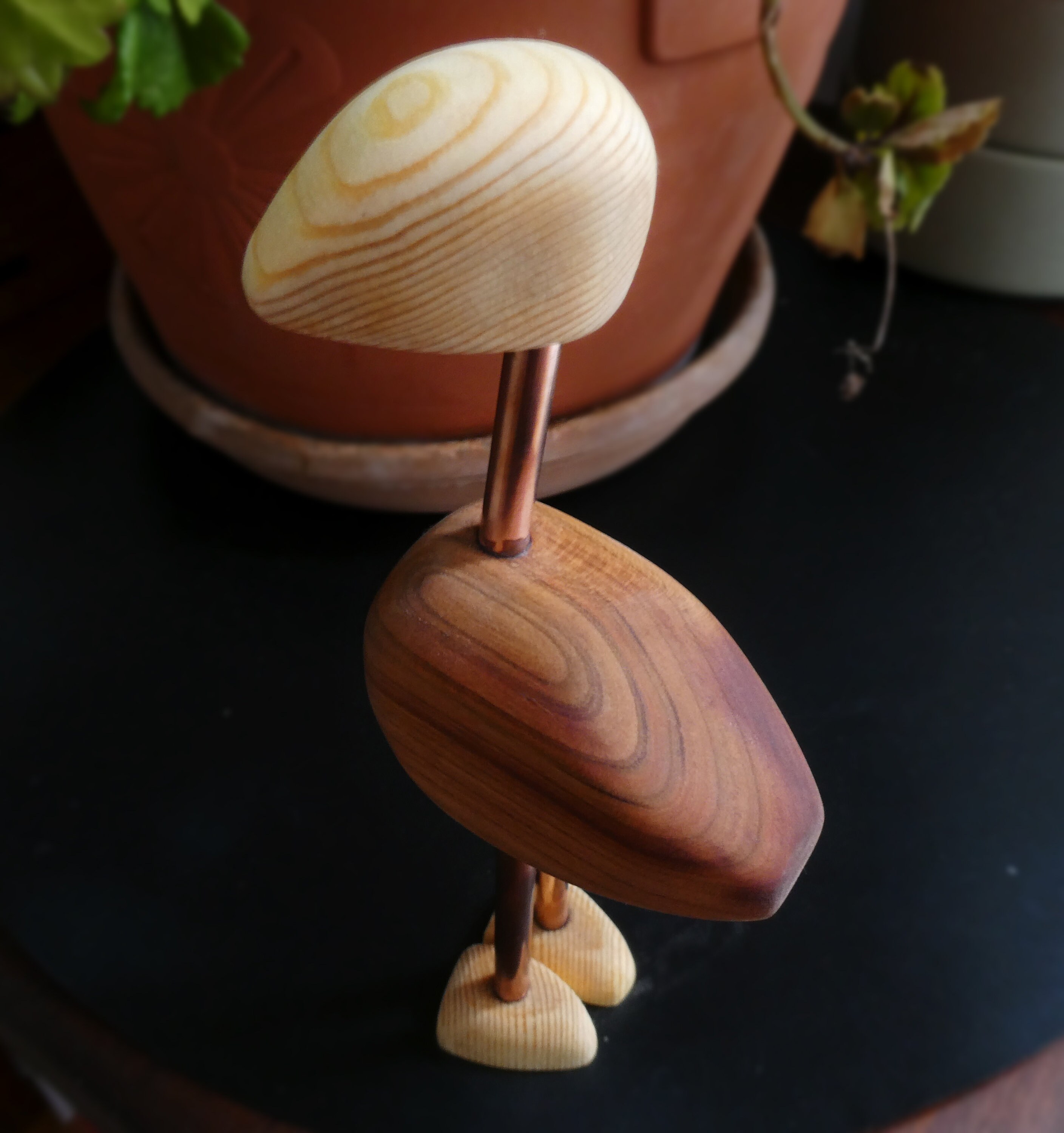 Oiseau en Bois Sassy - Décoration