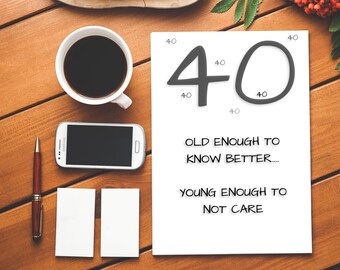 Insulting 40th  Etsy