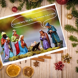 Natividad Unida a las 3pm/Xmas/Xmas Card/Merry Christmas/Rude Christmas Card/Funny Christmas Card/Insult/Festive/Nativity/Jesus/Mary/United