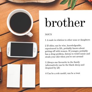 Dictionnaire frère Signification| Carte Rude| Carte brute| Insulte| Dictionnaire| Carte d’anniversaire| Généralités| Famille| Frère| Relation| Ami| Tante| Oncle| Bro