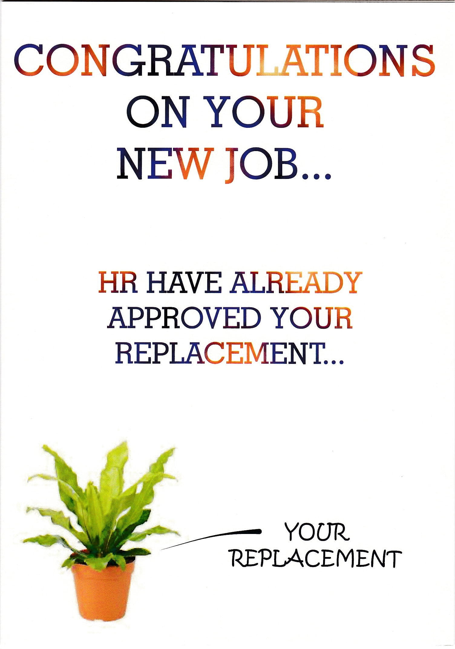 Congratulations On Your New Job HR Have Approved Your | Etsy