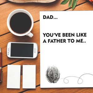 Happy Fathers Day Been Like A Father To Me | Väter Tag | Rude Card | Grobe Karte | Beleidigung | Isolierkarte | Vatertag | Papa | Tumbleweed | witz