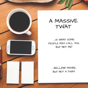 Une chatte énorme... Est ce que certaines personnes peuvent vous appeler | Bellend | Carte d’anniversaire rude | Carte d’anniversaire drôle | Chatte | Joyeux anniversaire | Insulte | Insulte
