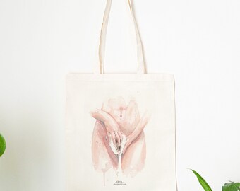 Shell tote Bag | 100% organic cotton 140 gr | Akris