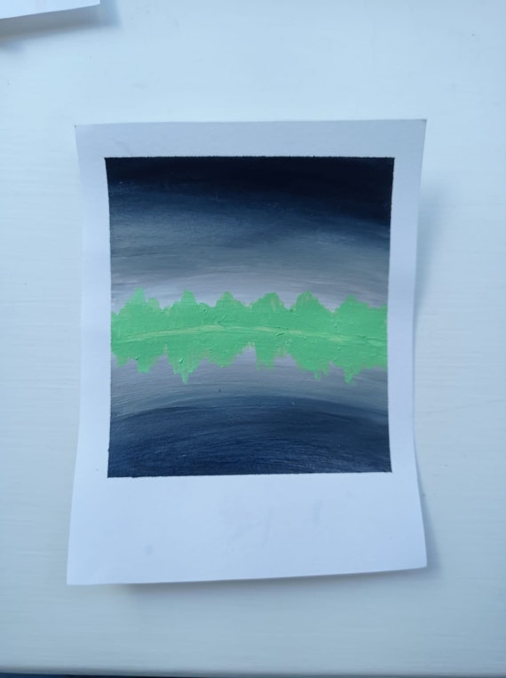 Discrete Agender Pride Flag Polaroid Painting Etsy