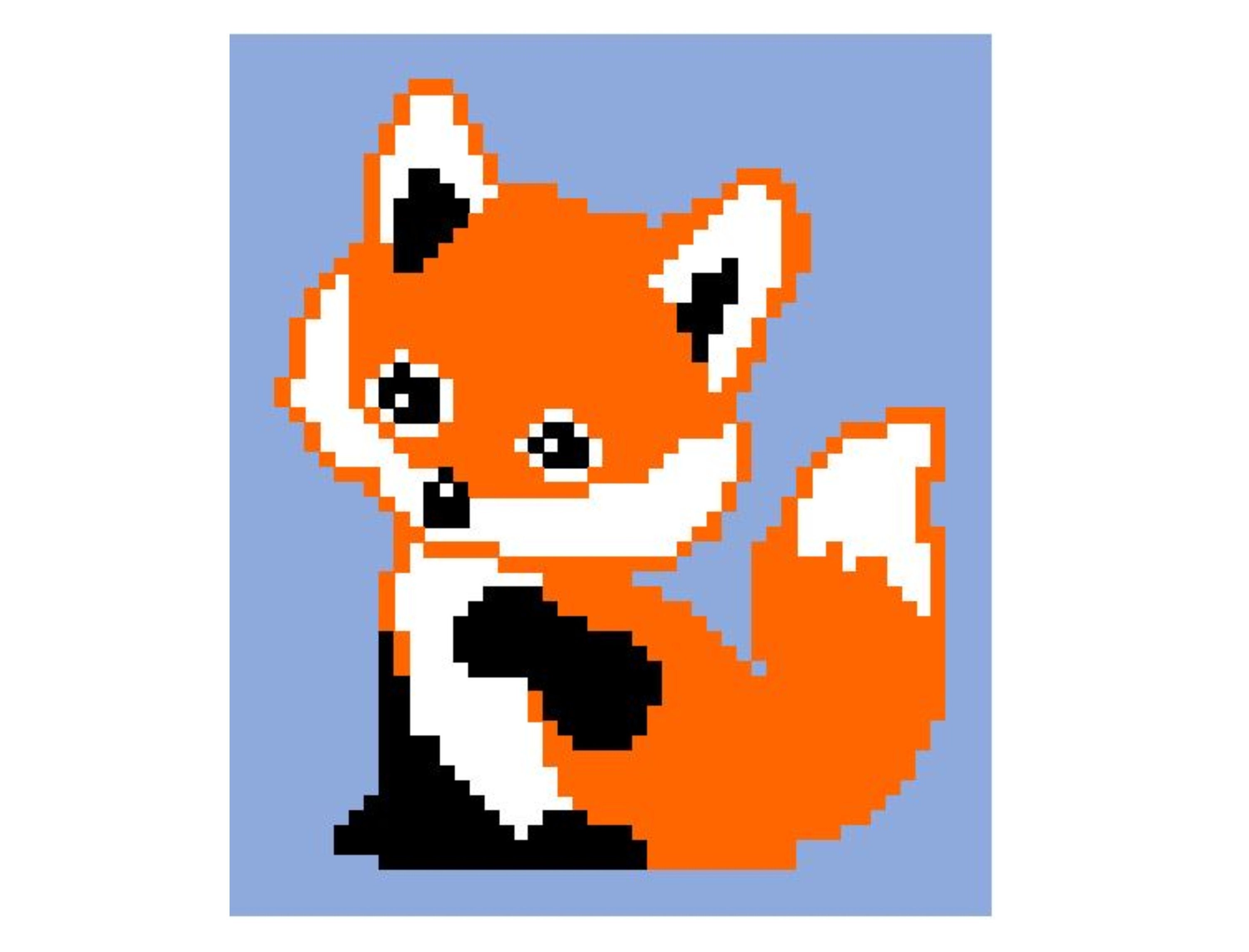 Graphgan C2c Chart Fox Baby Crochet Pattern Boy Graph Corner To Shower Gift Nursery Afghan Mother