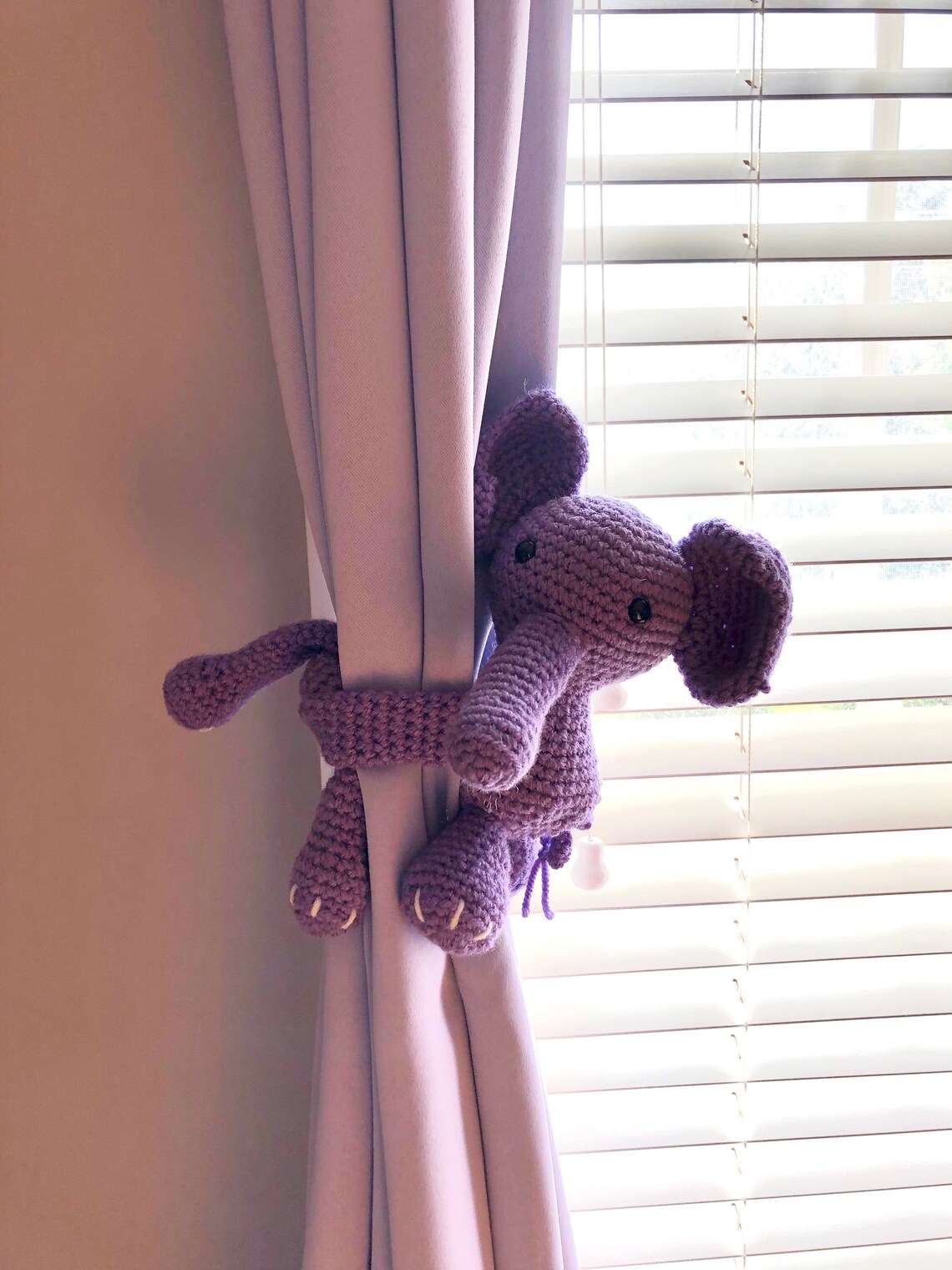 Elephant Curtain Tie Backs Nursery Curtain Tiebacks Elephant Etsy