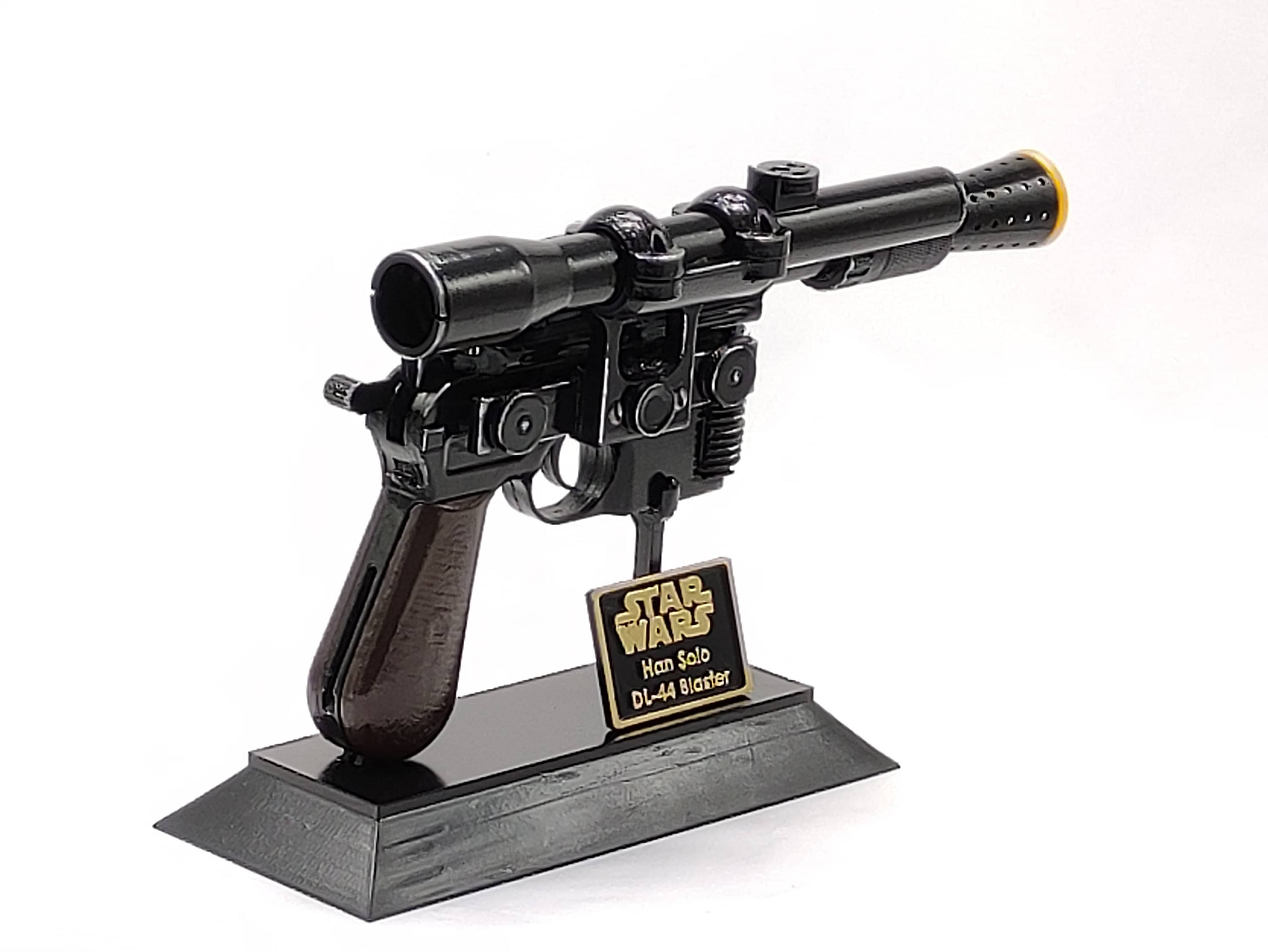 Han Solo Blaster the Force Awakens Star Wars DL-44 Replica Movie Prop Free  Stand Free Shipping With Tracking -  Israel