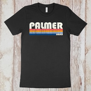 Vintage Wicked 70s 80s Style Palmer Alaska Tshirt, Palmer AK Shirt, Retro T-Shirt, Vintage Inspired.