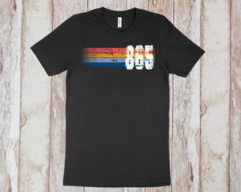 Vintage Vintage Grunge Style 865 Area Code T-Shirt | Knoxville, Tennessee T-Shirt| Retro Knoxville Shirt