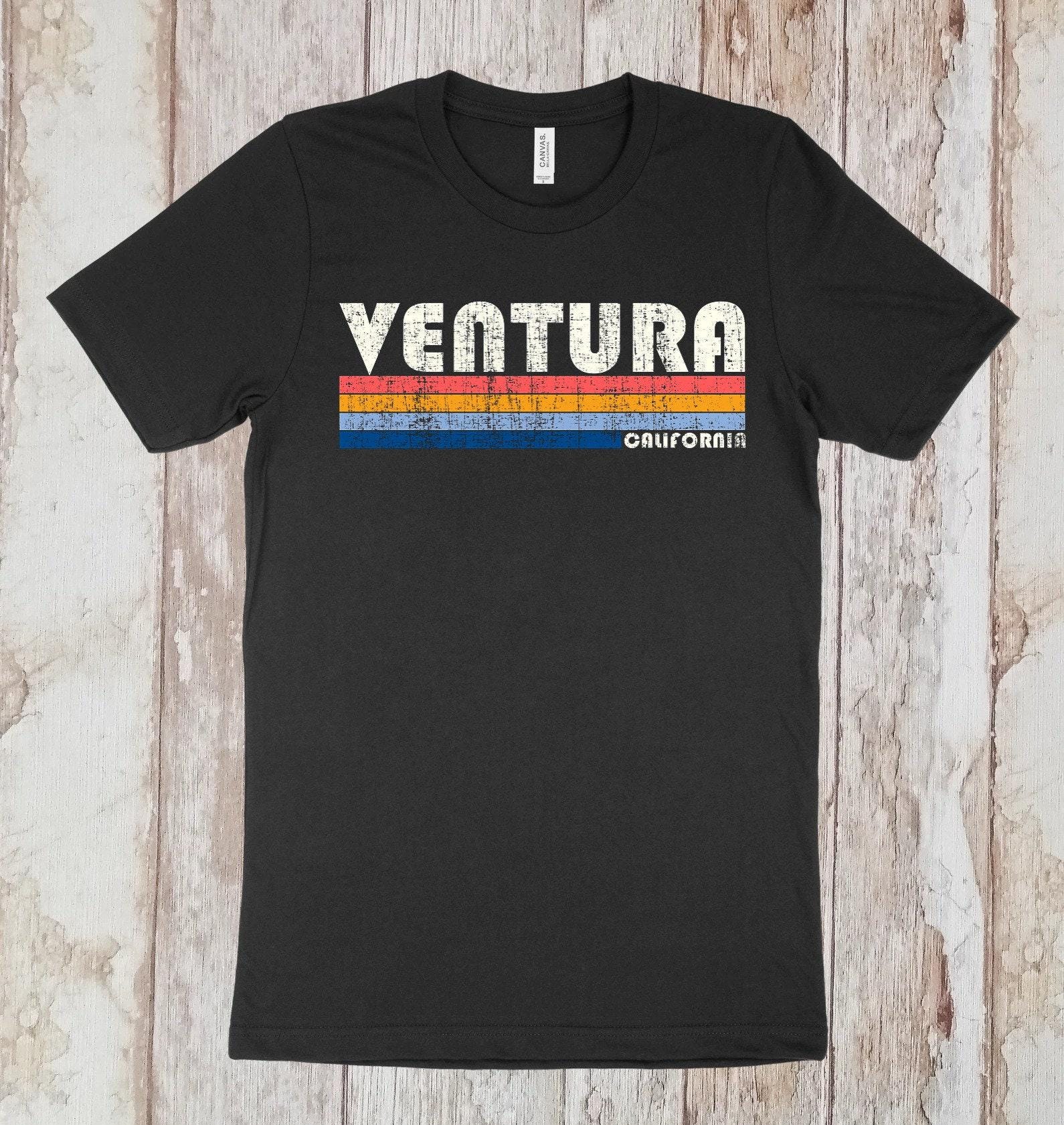 On Sale Now! Ventura California Tshirt, Ventura CA Shirt, Retro Unisex Tshirt Vintage 70s 80s Style Tee Shirt