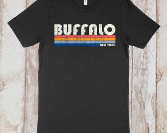 On Sale Now! Buffalo, New York Tshirt, Buffalo NY Shirt, Retro Unisex Tshirt Vintage 70s 80s Style Tee Shirt
