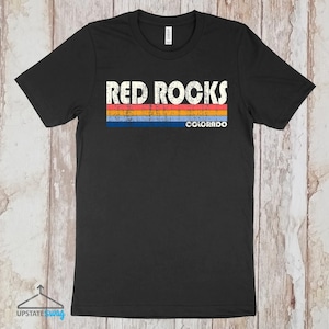 Vintage Wicked 70s 80s Style Red Rocks Colorado Tshirt, Red Rocks Shirt, Retro T-Shirt, Vintage Inspired.