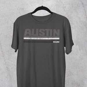 Austin Texas T-Shirt, Blackout Edition Comfort Colors Tee, Retro ATX Gift