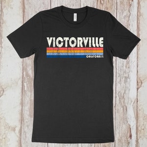 Vintage 70s 80s Style Victorville, California Tshirt, Victorville CA Shirt,  Retro Unisex Tshirts