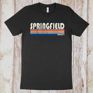 In saldo adesso! Maglietta Springfield, Oregon, maglietta Springfield OR, maglietta unisex retrò, maglietta vintage stile anni '70 e '80