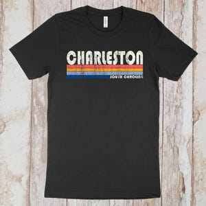On Sale Now! Charleston, South Carolina Tshirt, Charleston SC Shirt, Retro Unisex Tshirt Vintage 70s 80s Style Tee Shirt