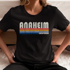 Jetzt im Angebot! Anaheim, California Tshirt, Anaheim CA Shirt, Retro Unisex Tshirt Vintage 70er 80er Jahre Stil T-Shirt