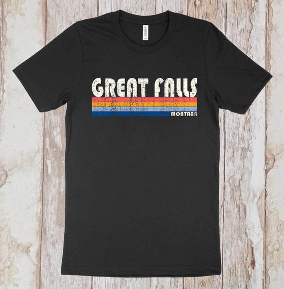 Great Falls Montana Mt T-Shirt Vintage Us Flag Sports Tee Great Falls Montana Mt T-Shirt Vintage Us Flag Sports Tee