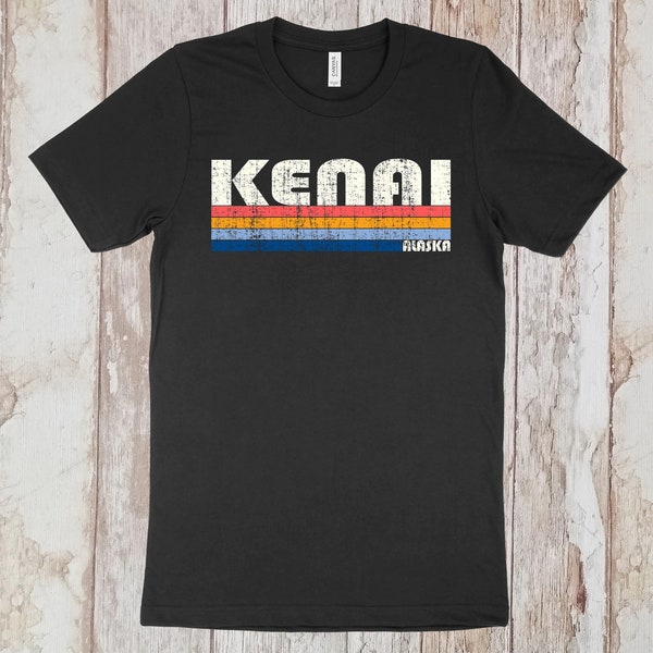 Vintage Wicked 70s 80s Style Kenai Alaska Tshirt, Kenai AK Shirt, Retro T-Shirt, Vintage Inspired.