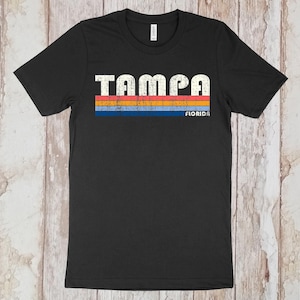 On Sale Now! Tampa, Florida Tshirt, Tampa FL Shirt, Retro Unisex Tshirt Vintage 70s 80s Style Tee Shirt